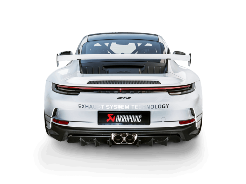 Akrapovic 2021-24 Porsche 911 GT3/GT3 RS (992/992.2) Slip-On Race Line (Titanium) w/Titanium Tips