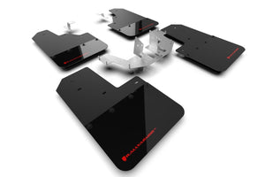 Rally Armor 21-25 Ford Bronco (Plstc Bmpr - NO Rptr/Sprt - NO RR/RB) Blk Mud Flap w/Red Logo