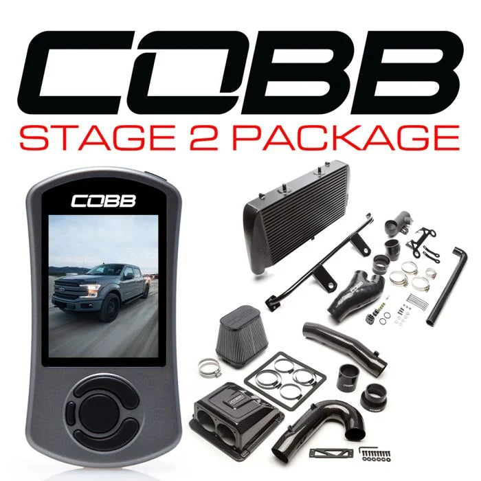 Cobb 18-20 Ford F-150 2.7L Stage 2 Power Package - Black (No Intake)