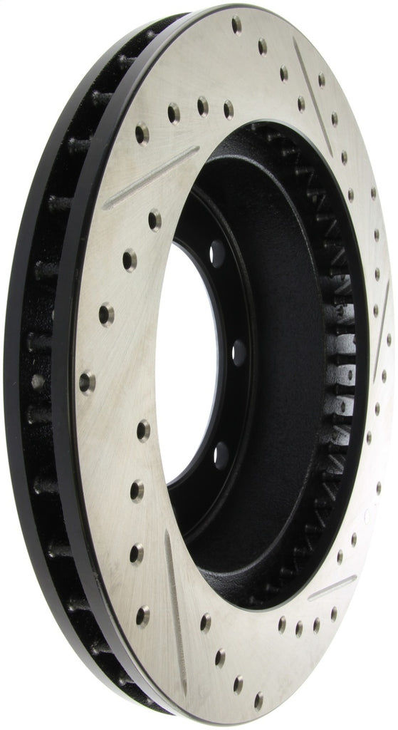 StopTech 95-99 Ford F250 Pickup / 95-98 F350 Pickup Front Slotted & Drilled Right Rotor