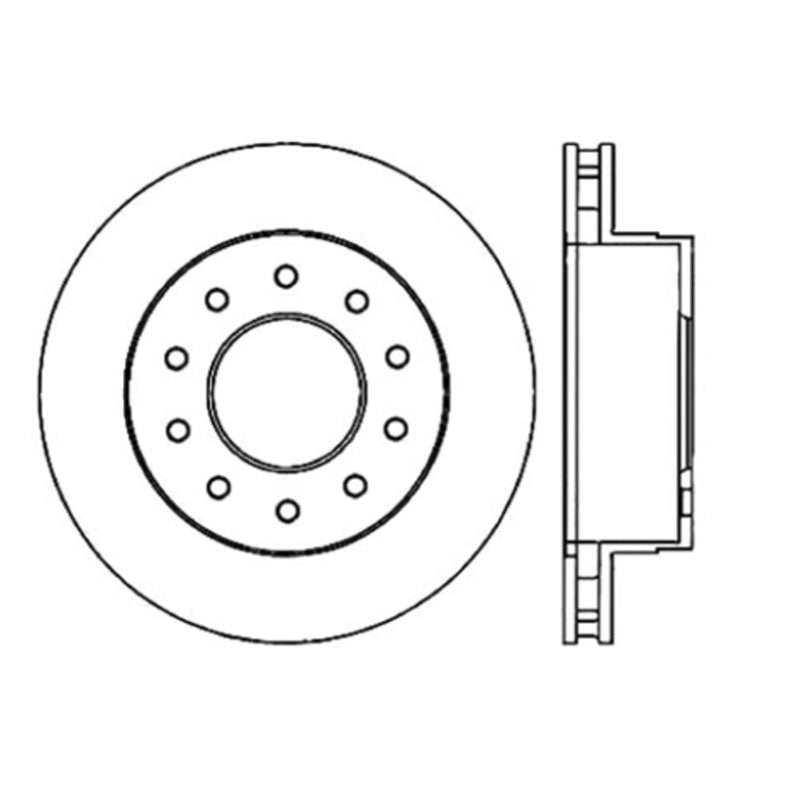 Stoptech 05-16 Ford F-550 Premium Front CryoStop Brake Rotor