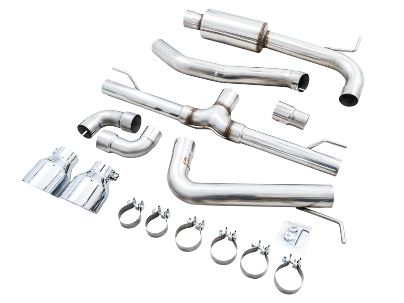 AWE Tuning 2022 VW GTI MK8 Track Edition Exhaust - Chrome Silver Tips