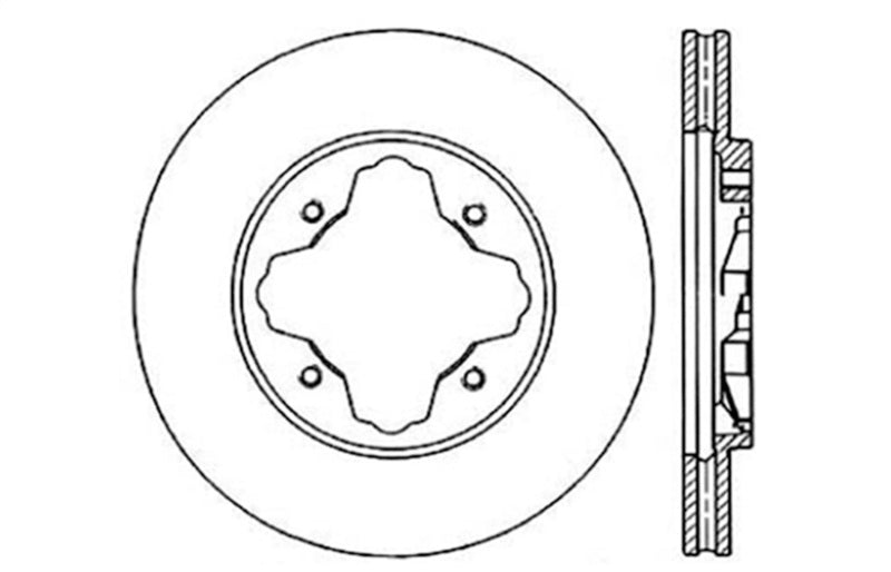 StopTech 97 Acura CL / 90-97 Honda Accord Coupe/Sedan Drilled Right Front Rotor