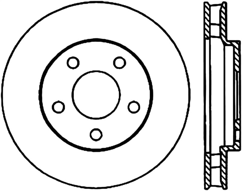 StopTech Slotted & Drilled Sport Brake Rotor