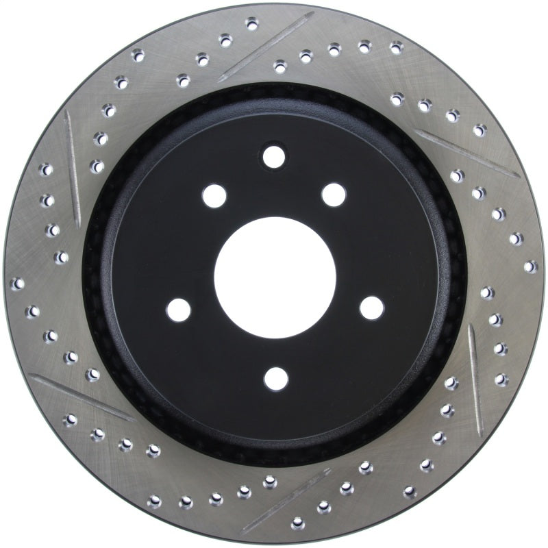 StopTech 07-08 Infiniti G35 / 08-09 G37 SportStop Slotted & Drilled Rear Right Rotor