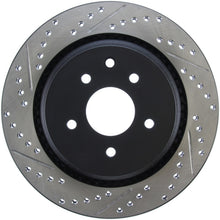 Load image into Gallery viewer, StopTech 07-08 Infiniti G35 / 08-09 G37 SportStop Slotted &amp; Drilled Rear Right Rotor