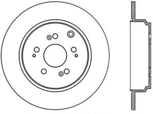 StopTech 07-13 Acura MDX / 11-14 Honda Odyssey Rear Right Slotted & Drilled Sport Cryo Brake Rotor