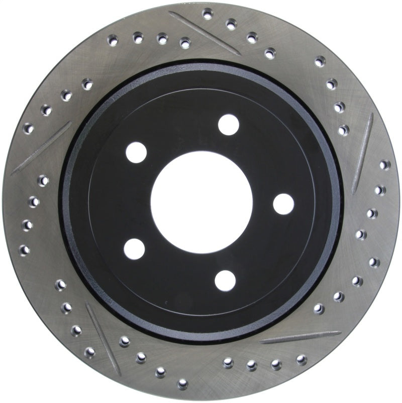 StopTech 03-09 Ford Crown Vic / 03-09 Mercury Grand Marquis Rear Left Slotted & Drilled Rotor