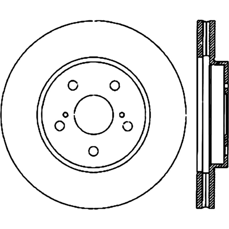 Stoptech 04-09 Lexus RX Premium Front CryoStop Brake Rotor