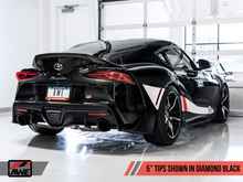 Load image into Gallery viewer, AWE Tuning 2020 Toyota Supra A90 Non-Resonated Touring Edition Exhaust - 5in Diamond Black Tips