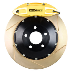 StopTech BBK 14-15 BMW M3 / M4 Rear Yellow ST-40 Calipers 380x32 Zinc Slotted Rotors