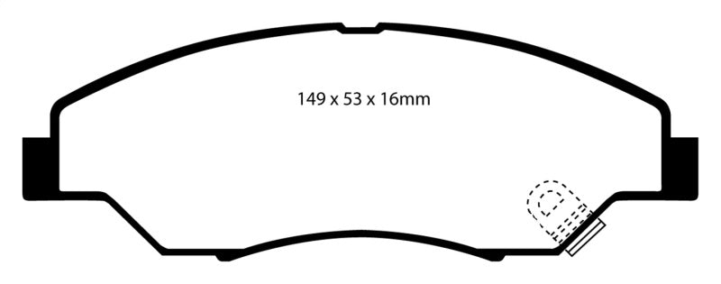 EBC 98-02 Kia Sportage 2.0 Greenstuff Front Brake Pads