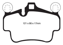 Load image into Gallery viewer, EBC 07-08 Porsche 911 (997) (Cast Iron Rotor only) 3.6 Carrera 2 Redstuff Front Brake Pads