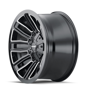 Mayhem 8108 Decoy 20x10 / 6x135 BP / -19mm Offset / 106mm Hub Black w/ Milled Spokes Wheel