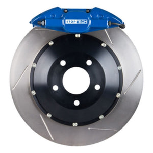 StopTech 95-02 Nissan Skyline Rear BBK w/ Blue ST-22 Calipers Slotted 355X32mm Rotors/Pads/SS Lines