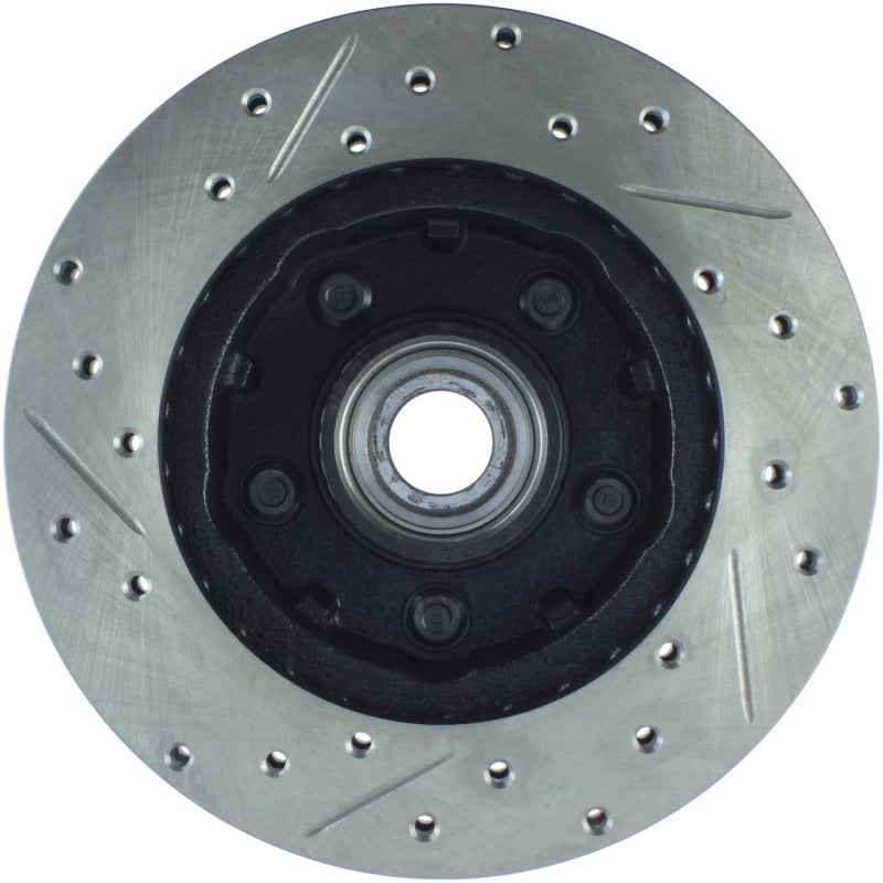 StopTech 90-94 Ford Ranger 2WD / 94 Mazda B2200/B2300/B2500 Front Slotted & Drilled Left Rotor