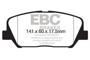EBC 12-15 Hyundai Veloster 1.6 Turbo Greenstuff Front Brake Pads