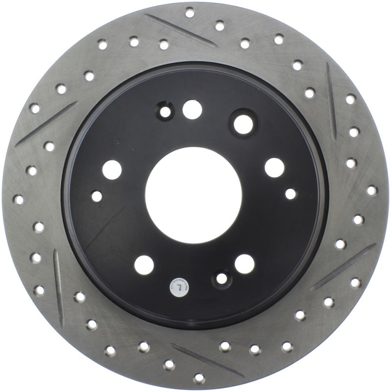StopTech 99-03 Acura TL Slotted & Drilled Left Rear Rotor