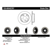 Load image into Gallery viewer, Stoptech 97-01 Acura Integra Type R Rear Premium Cryostop Brake Rotor
