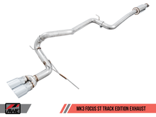 Load image into Gallery viewer, AWE Tuning Ford Focus ST Track Edition Cat-Back Exhaust - Chrome Silver Tips