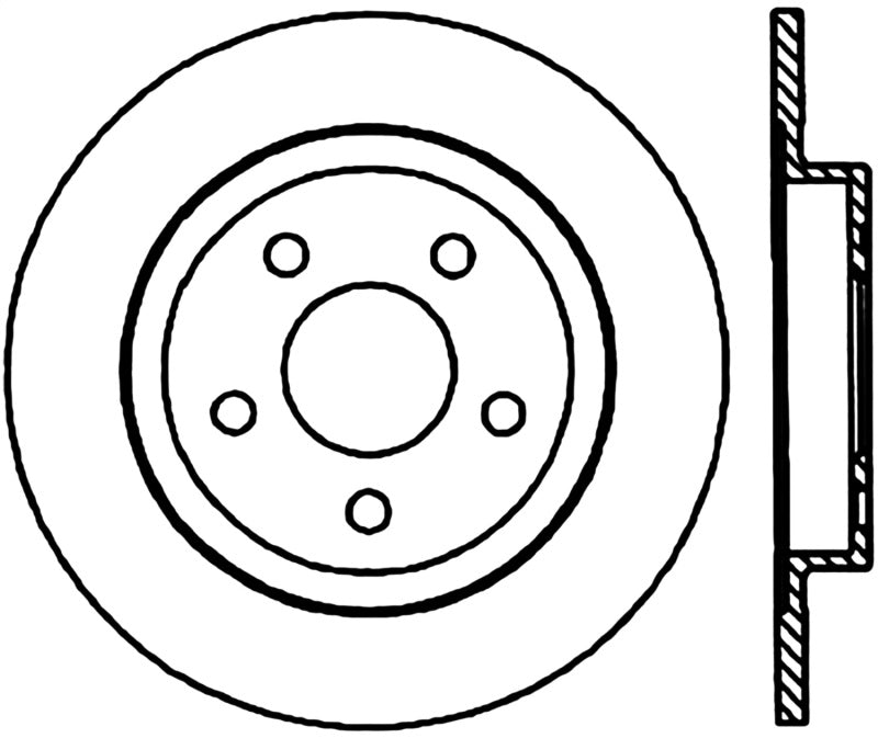 StopTech 98-04 Cadillac Seville Cryo-Stop Rear Premium Rotor