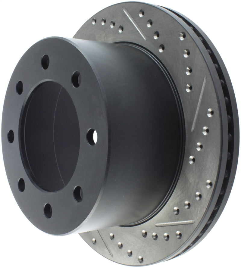 StopTech 04-09 Silverado 3500 4WD/06-09 2WD (Dual Rear Wheel) Slotted & Drilled Left Rear Rotor