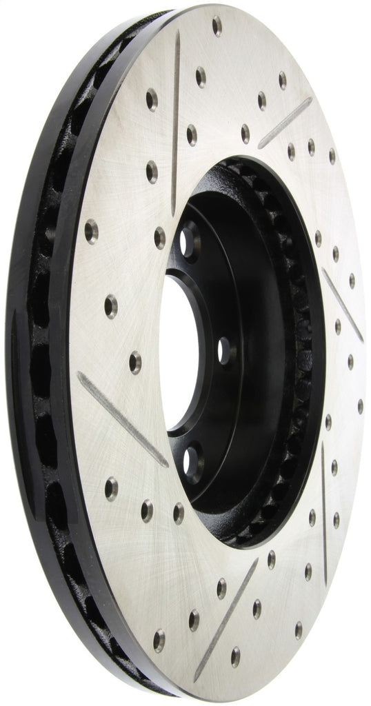 StopTech 96-97 Ford Thunderbird / 93-98 Lincoln Mark VII/VIII Slotted & Drilled Left Front Rotor