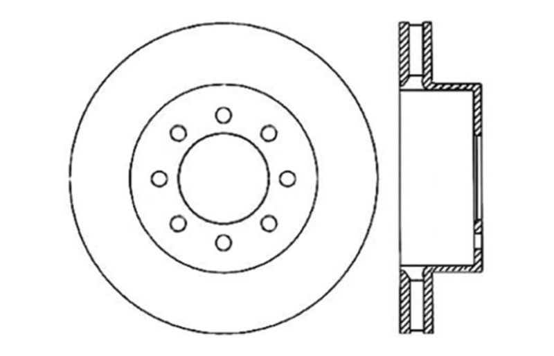 StopTech Drilled Sport Brake Rotor