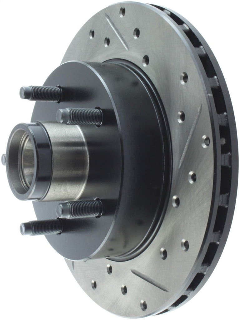 StopTech 90-94 Ford Ranger 2WD / 94 Mazda B2200/B2300/B2500 Front Slotted & Drilled Left Rotor