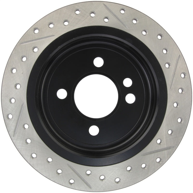 StopTech 02-06 Mini Cooper/Cooper S Slotted & Drilled Right Rear Rotor