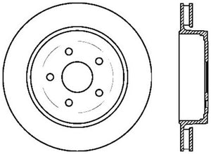 StopTech 06-10 Jeep Grand Cherokee Cryo Sport Slotted Rear Left Rotor