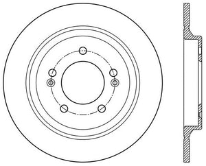 StopTech Slotted Sport Brake Rotor 13-15 Kia Optima w/ Electric Parking Brake - Rear Driver Side