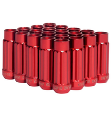 Load image into Gallery viewer, BLOX Racing 12-Sided P17 Tuner Lug Nuts 12x1.5 - Red Steel - Set of 20 (Socket not included)