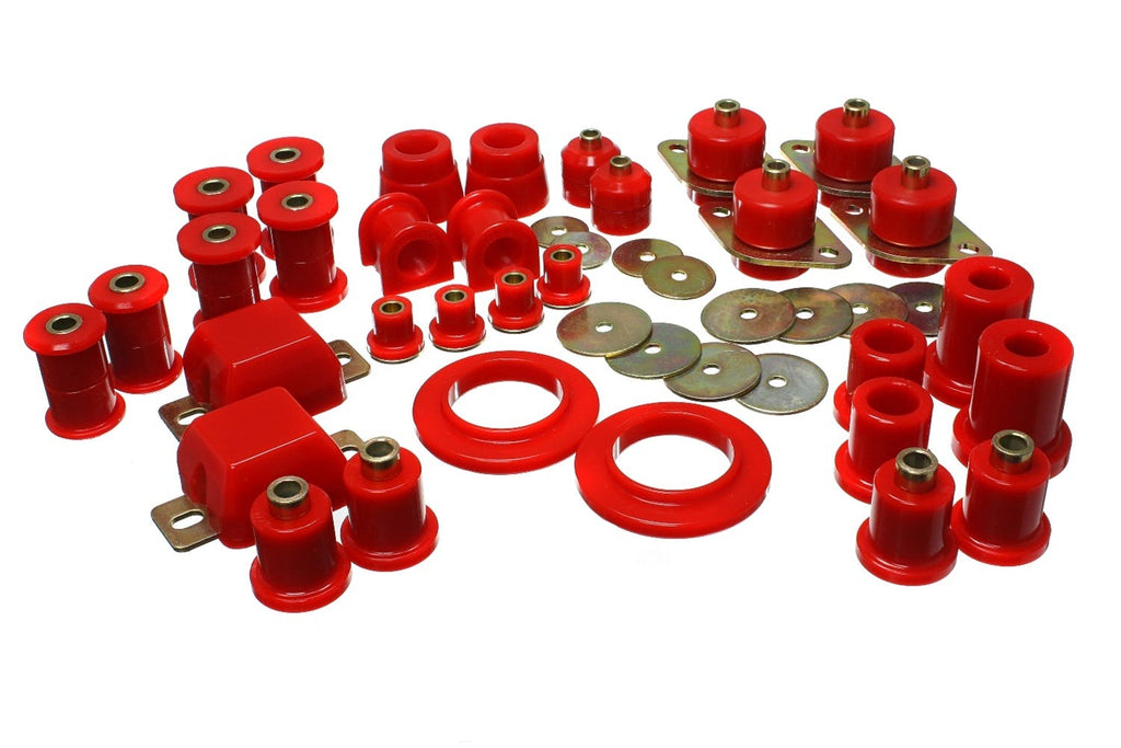 Energy Suspension 05-15 Toyota Tacoma 4WD Hyper-Flex Master Bushing Set - Red