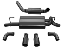 Load image into Gallery viewer, Corsa 2018-2025 Jeep Wrangler JL 2.5in Dual Rear Exit Black Tips Touring Axle-Back Exhaust