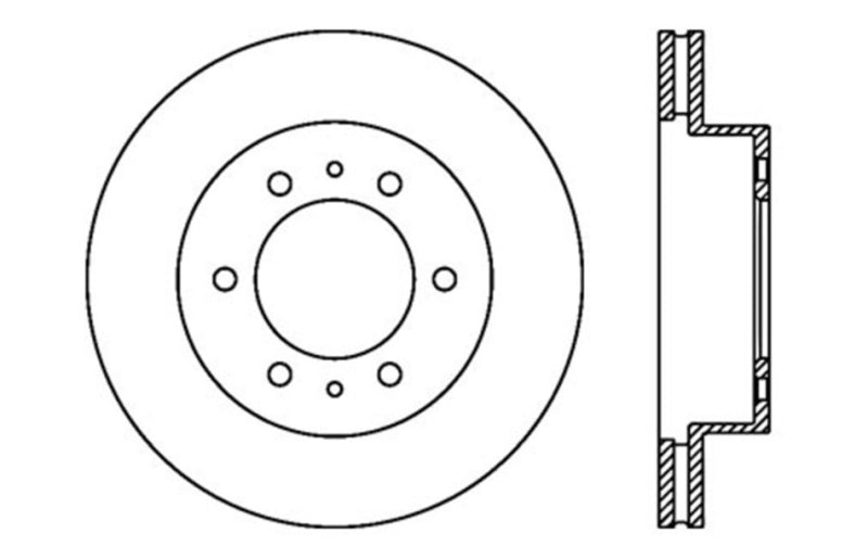 StopTech Drilled Sport Brake Rotor