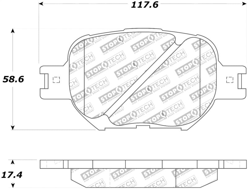 StopTech Street Touring 05-08 Scion tC/ 01-05 Celica GT Front Brake Pads