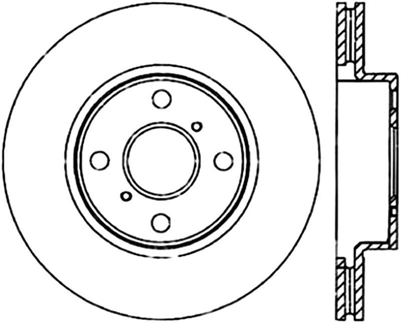 StopTech Power Slot 04-06 Scion xA & 04-07 Scion xB CRYO Slotted Front Left Rotor
