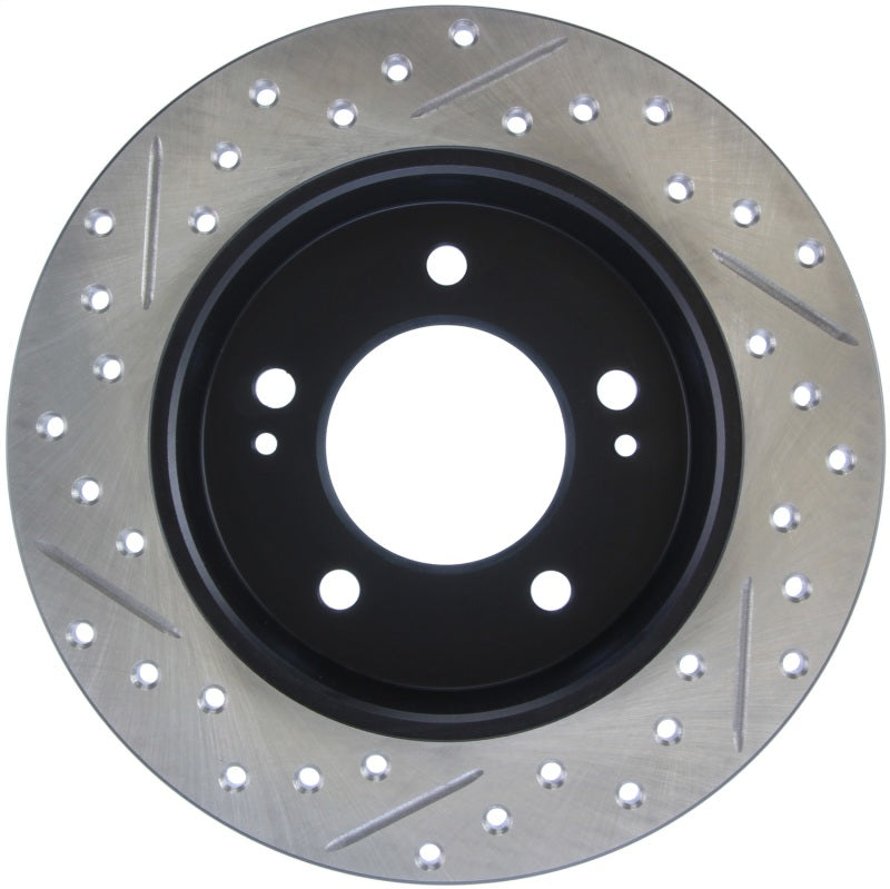 StopTech 11-16 Hyundai Elantra Slotted & Drilled Left Rear Rotor