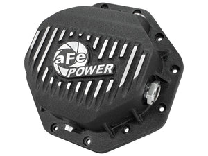 aFe Rear Differential Cover (Black Machined; Pro Series); Dodge/RAM 94-14 Corporate 9.25 (12-Bolt)