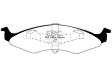Load image into Gallery viewer, EBC 94-96 Dodge Neon 2.0 (4 Stud Wheels) Redstuff Front Brake Pads