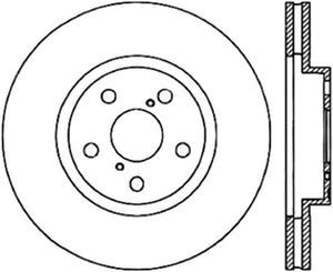 StopTech 90-95 Toyota MR2/MR2 Spyder (Exc Turbo)/90-91 MR2 Turbo Drilled Front Right Rotor