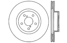 Load image into Gallery viewer, StopTech 98-16 Subaru Impreza Drilled Sport CRYO-STOP Front Right Rotor