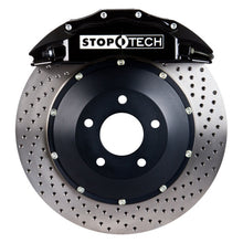 Load image into Gallery viewer, StopTech 02-06 Avalanche/99-05 Silverado Front BBK w/ Black ST-60 Calipers Drilled 380x32mm Rotors