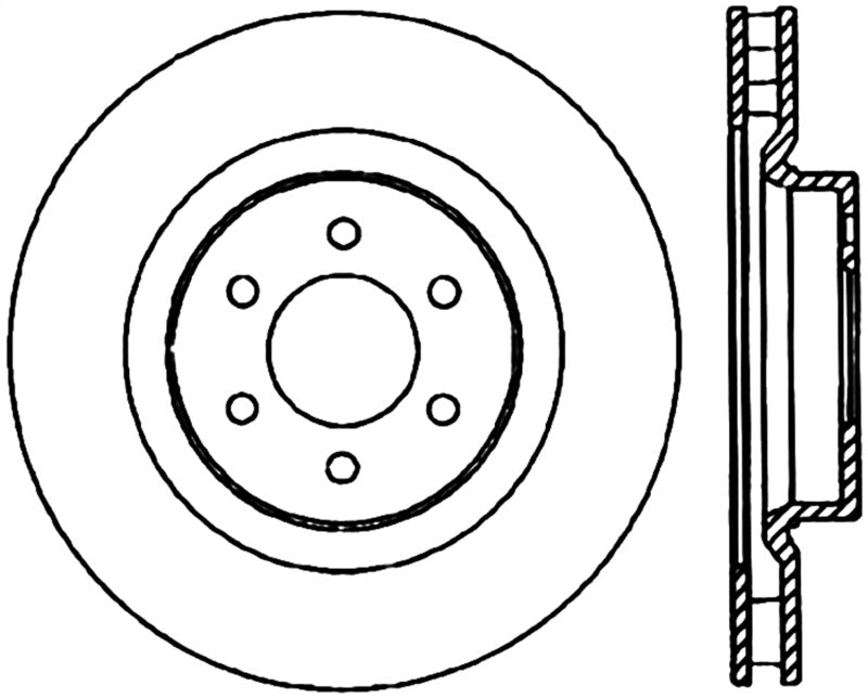 StopTech Power Slot 92-02 Dodge Viper Front Left Cryo Slotted Rotor