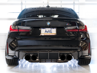 AWE Tuning Track Edition Cat-Back Exhaust for BMW G8X M3/M4 - Diamond Black Tips
