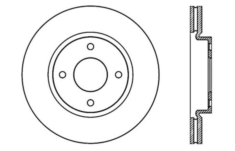 StopTech Drilled Sport Brake Rotor