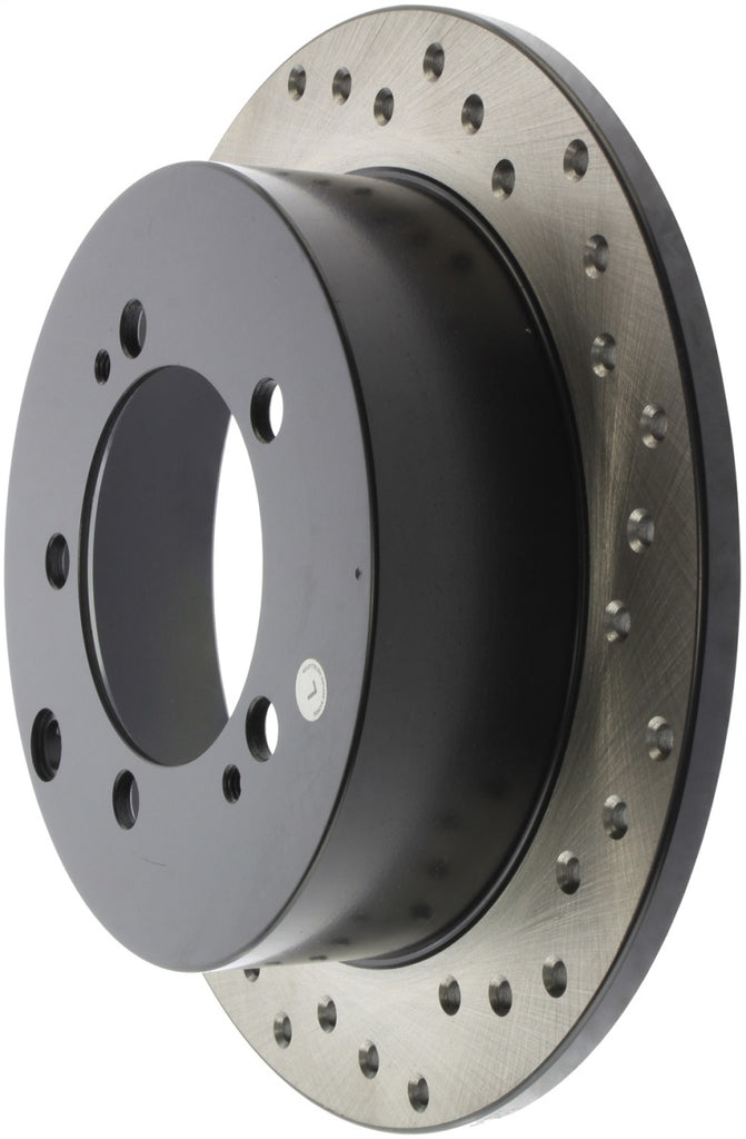 StopTech 95-99 Eagle Talon Tsi Turbo / 94-99 Mitsubishi Eclipse Turbo Drilled Left Rear Rotor