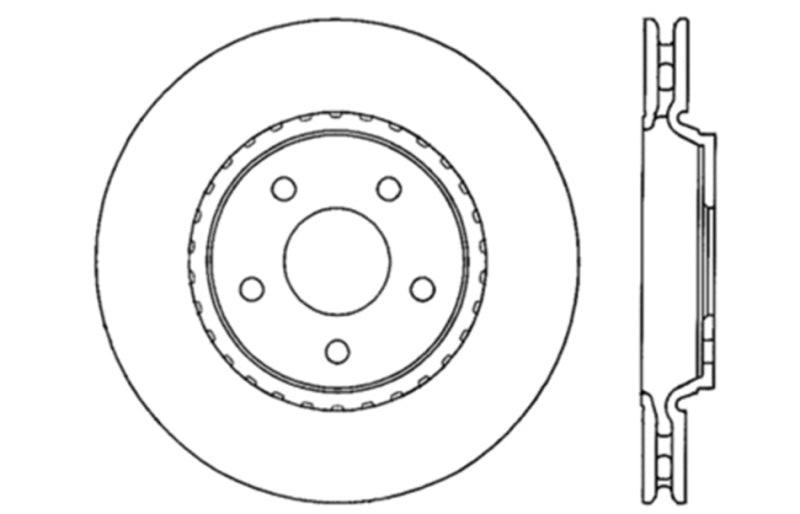 StopTech Slotted & Drilled Sport Brake Rotor