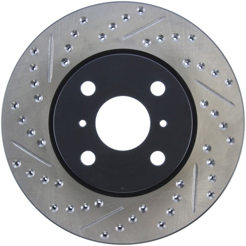 StopTech 04-07 Scion xA / 04-06 xB SportStop Slotted & Drilled Right Front Rotor